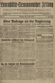 Laurahütte-Siemianowitzer Zeitung : enzige älteste und gelesenste Zeitung von Laurahütte-Siemianowitz mit wöchentlicher Unterhaitungsbeilage. 1929, nr 35