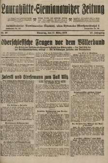 Laurahütte-Siemianowitzer Zeitung : enzige älteste und gelesenste Zeitung von Laurahütte-Siemianowitz mit wöchentlicher Unterhaitungsbeilage. 1929, nr 40
