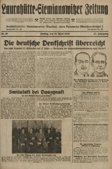 Laurahütte-Siemianowitzer Zeitung : enzige älteste und gelesenste Zeitung von Laurahütte-Siemianowitz mit wöchentlicher Unterhaitungsbeilage. 1929, nr 61