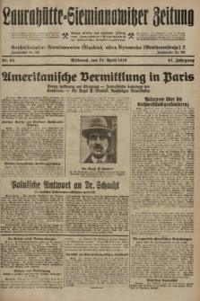 Laurahütte-Siemianowitzer Zeitung : enzige älteste und gelesenste Zeitung von Laurahütte-Siemianowitz mit wöchentlicher Unterhaitungsbeilage. 1929, nr 64