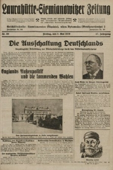 Laurahütte-Siemianowitzer Zeitung : enzige älteste und gelesenste Zeitung von Laurahütte-Siemianowitz mit wöchentlicher Unterhaitungsbeilage. 1929, nr 69