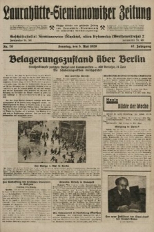 Laurahütte-Siemianowitzer Zeitung : enzige älteste und gelesenste Zeitung von Laurahütte-Siemianowitz mit wöchentlicher Unterhaitungsbeilage. 1929, nr 70