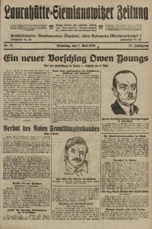 Laurahütte-Siemianowitzer Zeitung : enzige älteste und gelesenste Zeitung von Laurahütte-Siemianowitz mit wöchentlicher Unterhaitungsbeilage. 1929, nr 71