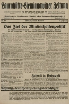 Laurahütte-Siemianowitzer Zeitung : enzige älteste und gelesenste Zeitung von Laurahütte-Siemianowitz mit wöchentlicher Unterhaitungsbeilage. 1929, nr 79