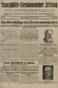 Laurahütte-Siemianowitzer Zeitung : enzige älteste und gelesenste Zeitung von Laurahütte-Siemianowitz mit wöchentlicher Unterhaitungsbeilage. 1929, nr 84