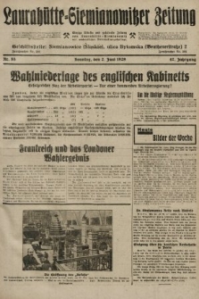 Laurahütte-Siemianowitzer Zeitung : enzige älteste und gelesenste Zeitung von Laurahütte-Siemianowitz mit wöchentlicher Unterhaitungsbeilage. 1929, nr 85