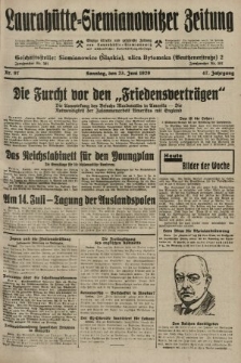 Laurahütte-Siemianowitzer Zeitung : enzige älteste und gelesenste Zeitung von Laurahütte-Siemianowitz mit wöchentlicher Unterhaitungsbeilage. 1929, nr 97