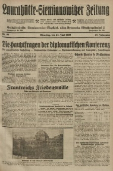 Laurahütte-Siemianowitzer Zeitung : enzige älteste und gelesenste Zeitung von Laurahütte-Siemianowitz mit wöchentlicher Unterhaitungsbeilage. 1929, nr 98