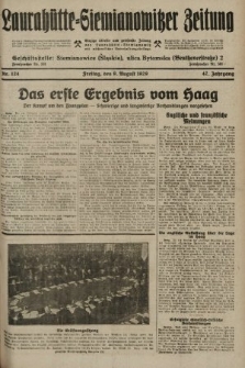 Laurahütte-Siemianowitzer Zeitung : enzige älteste und gelesenste Zeitung von Laurahütte-Siemianowitz mit wöchentlicher Unterhaitungsbeilage. 1929, nr 124