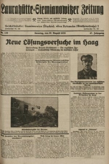 Laurahütte-Siemianowitzer Zeitung : enzige älteste und gelesenste Zeitung von Laurahütte-Siemianowitz mit wöchentlicher Unterhaitungsbeilage. 1929, nr 129