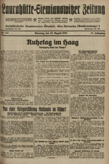 Laurahütte-Siemianowitzer Zeitung : enzige älteste und gelesenste Zeitung von Laurahütte-Siemianowitz mit wöchentlicher Unterhaitungsbeilage. 1929, nr 130
