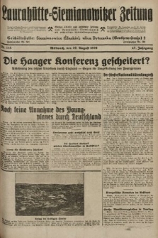 Laurahütte-Siemianowitzer Zeitung : enzige älteste und gelesenste Zeitung von Laurahütte-Siemianowitz mit wöchentlicher Unterhaitungsbeilage. 1929, nr 135