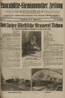 Laurahütte-Siemianowitzer Zeitung : enzige älteste und gelesenste Zeitung von Laurahütte-Siemianowitz mit wöchentlicher Unterhaitungsbeilage. 1929, nr 137