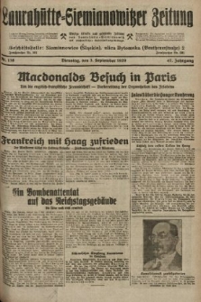Laurahütte-Siemianowitzer Zeitung : enzige älteste und gelesenste Zeitung von Laurahütte-Siemianowitz mit wöchentlicher Unterhaitungsbeilage. 1929, nr 138