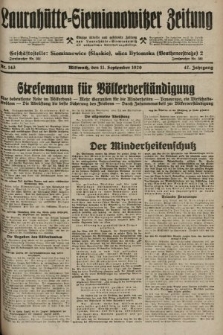 Laurahütte-Siemianowitzer Zeitung : enzige älteste und gelesenste Zeitung von Laurahütte-Siemianowitz mit wöchentlicher Unterhaitungsbeilage. 1929, nr 143