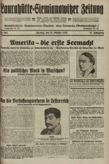 Laurahütte-Siemianowitzer Zeitung : enzige älteste und gelesenste Zeitung von Laurahütte-Siemianowitz mit wöchentlicher Unterhaitungsbeilage. 1929, nr 164