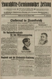 Laurahütte-Siemianowitzer Zeitung : enzige älteste und gelesenste Zeitung von Laurahütte-Siemianowitz mit wöchentlicher Unterhaitungsbeilage. 1929, nr 167