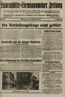 Laurahütte-Siemianowitzer Zeitung : enzige älteste und gelesenste Zeitung von Laurahütte-Siemianowitz mit wöchentlicher Unterhaitungsbeilage. 1929, nr 184