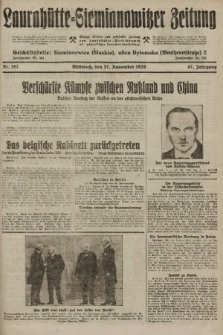 Laurahütte-Siemianowitzer Zeitung : enzige älteste und gelesenste Zeitung von Laurahütte-Siemianowitz mit wöchentlicher Unterhaitungsbeilage. 1929, nr 187