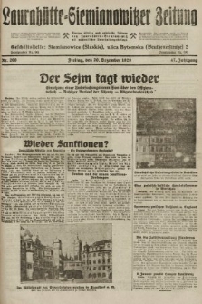 Laurahütte-Siemianowitzer Zeitung : enzige älteste und gelesenste Zeitung von Laurahütte-Siemianowitz mit wöchentlicher Unterhaitungsbeilage. 1929, nr 200
