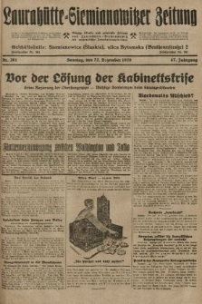 Laurahütte-Siemianowitzer Zeitung : enzige älteste und gelesenste Zeitung von Laurahütte-Siemianowitz mit wöchentlicher Unterhaitungsbeilage. 1929, nr 201