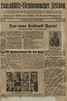 Laurahütte-Siemianowitzer Zeitung : enzige älteste und gelesenste Zeitung von Laurahütte-Siemianowitz mit wöchentlicher Unterhaitungsbeilage. 1929, nr 205
