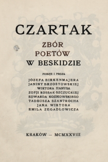 Czartak : zbór poetów w Beskidzie. Z. 3, 1928