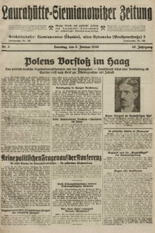 Laurahütte-Siemianowitzer Zeitung : enzige älteste und gelesenste Zeitung von Laurahütte-Siemianowitz mit wöchentlicher Unterhaitungsbeilage. 1930, nr 3