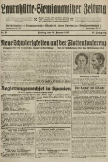 Laurahütte-Siemianowitzer Zeitung : enzige älteste und gelesenste Zeitung von Laurahütte-Siemianowitz mit wöchentlicher Unterhaitungsbeilage. 1930, nr 17