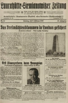 Laurahütte-Siemianowitzer Zeitung : enzige älteste und gelesenste Zeitung von Laurahütte-Siemianowitz mit wöchentlicher Unterhaitungsbeilage. 1930, nr 22