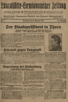 Laurahütte-Siemianowitzer Zeitung : enzige älteste und gelesenste Zeitung von Laurahütte-Siemianowitz mit wöchentlicher Unterhaitungsbeilage. 1930, nr 27