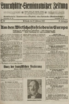 Laurahütte-Siemianowitzer Zeitung : enzige älteste und gelesenste Zeitung von Laurahütte-Siemianowitz mit wöchentlicher Unterhaitungsbeilage. 1930, nr 28