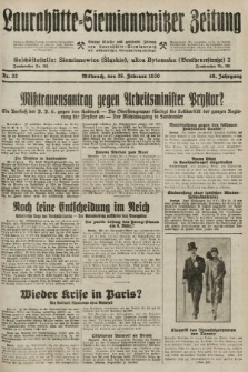 Laurahütte-Siemianowitzer Zeitung : enzige älteste und gelesenste Zeitung von Laurahütte-Siemianowitz mit wöchentlicher Unterhaitungsbeilage. 1930, nr 32