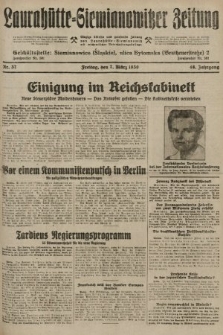 Laurahütte-Siemianowitzer Zeitung : enzige älteste und gelesenste Zeitung von Laurahütte-Siemianowitz mit wöchentlicher Unterhaitungsbeilage. 1930, nr 37