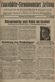 Laurahütte-Siemianowitzer Zeitung : enzige älteste und gelesenste Zeitung von Laurahütte-Siemianowitz mit wöchentlicher Unterhaitungsbeilage. 1930, nr 39