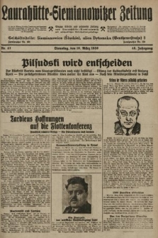 Laurahütte-Siemianowitzer Zeitung : enzige älteste und gelesenste Zeitung von Laurahütte-Siemianowitz mit wöchentlicher Unterhaitungsbeilage. 1930, nr 43