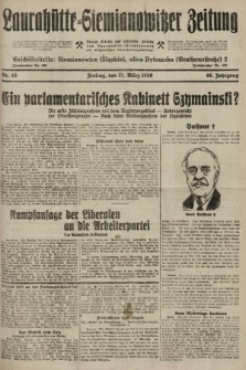 Laurahütte-Siemianowitzer Zeitung : enzige älteste und gelesenste Zeitung von Laurahütte-Siemianowitz mit wöchentlicher Unterhaitungsbeilage. 1930, nr 45