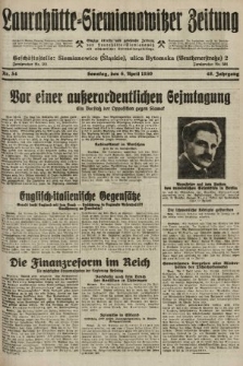Laurahütte-Siemianowitzer Zeitung : enzige älteste und gelesenste Zeitung von Laurahütte-Siemianowitz mit wöchentlicher Unterhaitungsbeilage. 1930, nr 54