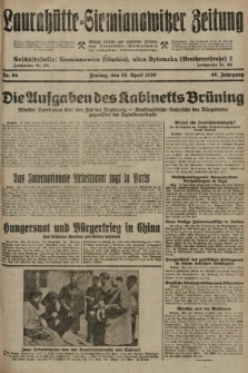 Laurahütte-Siemianowitzer Zeitung : enzige älteste und gelesenste Zeitung von Laurahütte-Siemianowitz mit wöchentlicher Unterhaitungsbeilage. 1930, nr 64