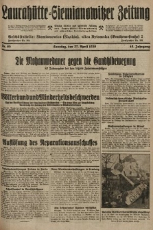 Laurahütte-Siemianowitzer Zeitung : enzige älteste und gelesenste Zeitung von Laurahütte-Siemianowitz mit wöchentlicher Unterhaitungsbeilage. 1930, nr 65