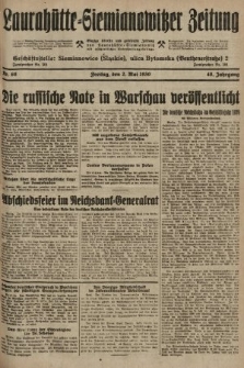Laurahütte-Siemianowitzer Zeitung : enzige älteste und gelesenste Zeitung von Laurahütte-Siemianowitz mit wöchentlicher Unterhaitungsbeilage. 1930, nr 68