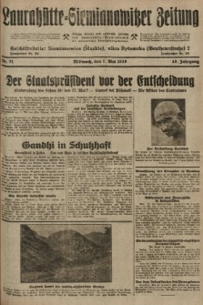 Laurahütte-Siemianowitzer Zeitung : enzige älteste und gelesenste Zeitung von Laurahütte-Siemianowitz mit wöchentlicher Unterhaitungsbeilage. 1930, nr 71