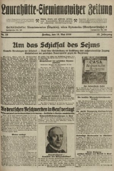 Laurahütte-Siemianowitzer Zeitung : enzige älteste und gelesenste Zeitung von Laurahütte-Siemianowitz mit wöchentlicher Unterhaitungsbeilage. 1930, nr 76