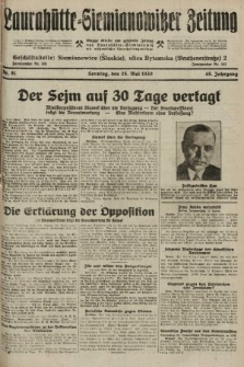 Laurahütte-Siemianowitzer Zeitung : enzige älteste und gelesenste Zeitung von Laurahütte-Siemianowitz mit wöchentlicher Unterhaitungsbeilage. 1930, nr 81