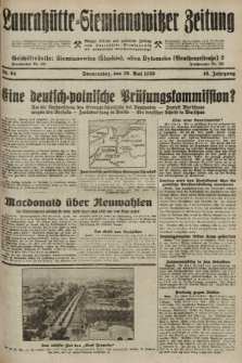Laurahütte-Siemianowitzer Zeitung : enzige älteste und gelesenste Zeitung von Laurahütte-Siemianowitz mit wöchentlicher Unterhaitungsbeilage. 1930, nr 84