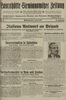 Laurahütte-Siemianowitzer Zeitung : enzige älteste und gelesenste Zeitung von Laurahütte-Siemianowitz mit wöchentlicher Unterhaitungsbeilage. 1930, nr 87