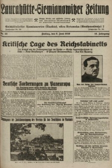 Laurahütte-Siemianowitzer Zeitung : enzige älteste und gelesenste Zeitung von Laurahütte-Siemianowitz mit wöchentlicher Unterhaitungsbeilage. 1930, nr 88
