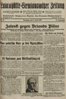 Laurahütte-Siemianowitzer Zeitung : enzige älteste und gelesenste Zeitung von Laurahütte-Siemianowitz mit wöchentlicher Unterhaitungsbeilage. 1930, nr 93