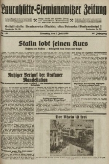 Laurahütte-Siemianowitzer Zeitung : enzige älteste und gelesenste Zeitung von Laurahütte-Siemianowitz mit wöchentlicher Unterhaitungsbeilage. 1930, nr 101