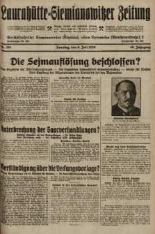 Laurahütte-Siemianowitzer Zeitung : enzige älteste und gelesenste Zeitung von Laurahütte-Siemianowitz mit wöchentlicher Unterhaitungsbeilage. 1930, nr 104